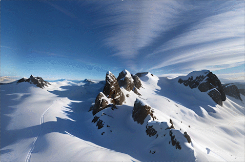 An artificial intelligence created picture of a mountainous landscape